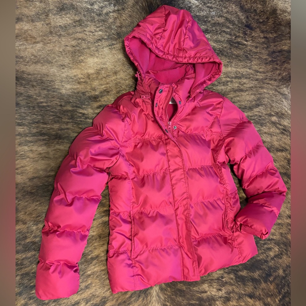 Faded Glory Women's Pink Puffer Jacket